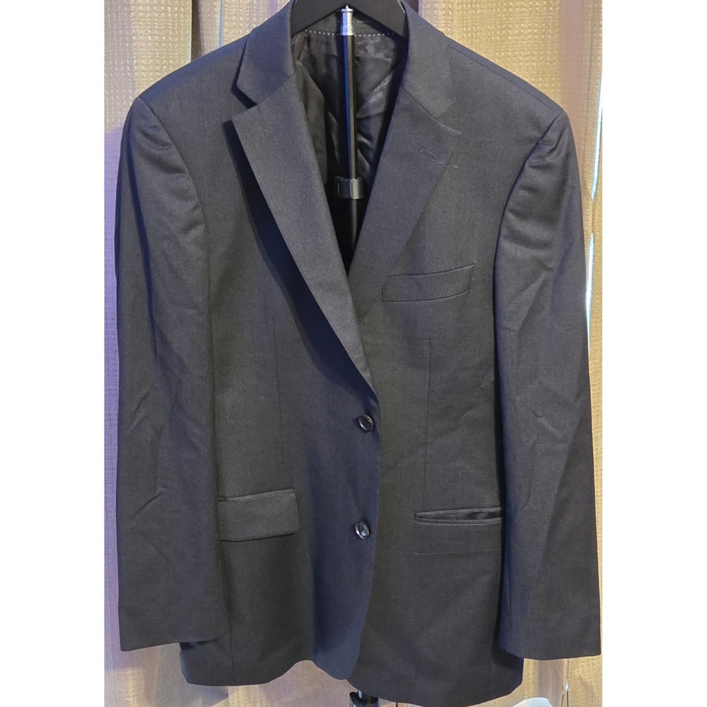 Boss Super 100 2‎ Button Blazer Jacket Mens Size 38R Black
